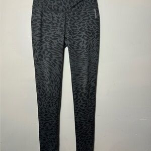 Reebok Kids Black Leopard Print Leggings